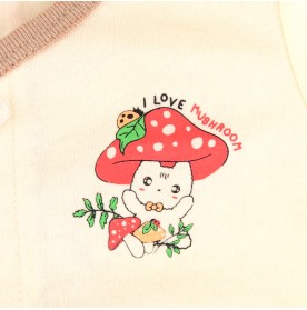 FIFFY LOVE MUSHROOM SHORT SLEEVE VEST SUIT