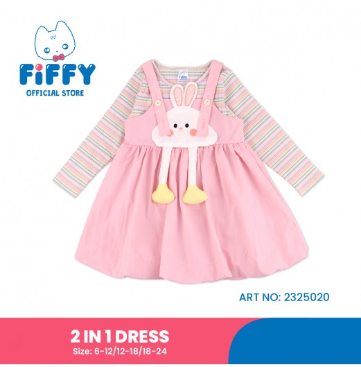 FIFFY CHEERFUL BUNNY 2 IN 1 DRESS