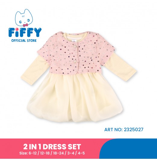 FIFFY SPARKLING 2 IN 1 DRESS SET