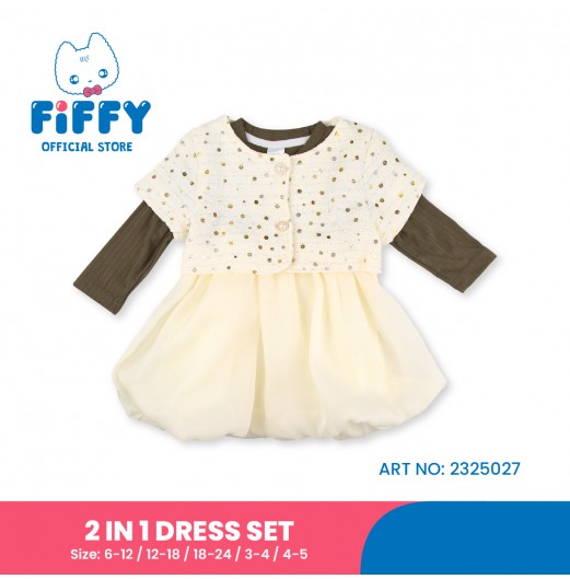 FIFFY SPARKLING 2 IN 1 DRESS SET