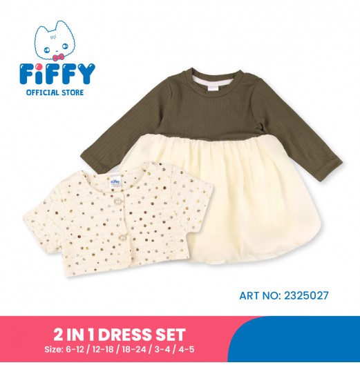 FIFFY SPARKLING 2 IN 1 DRESS SET