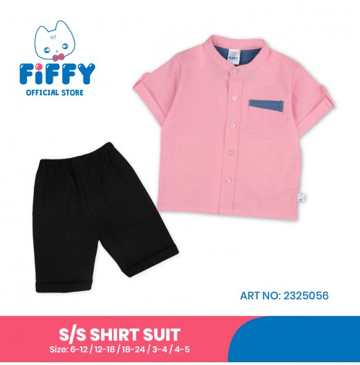 FIFFY CLASSIC CONTRAST SHORT SLEEVE SHIRT SUIT