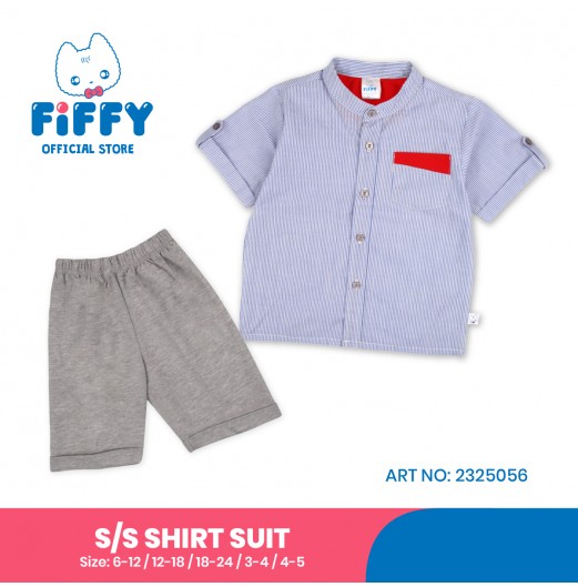 FIFFY CLASSIC CONTRAST SHORT SLEEVE SHIRT SUIT