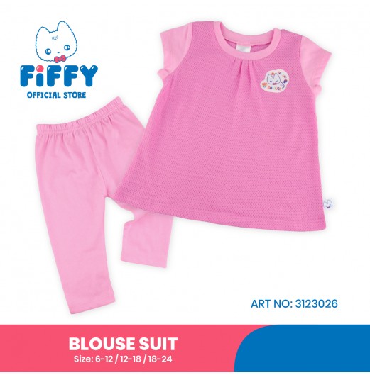 FIFFY CUTE BLOSSOM BLOUSE SUIT