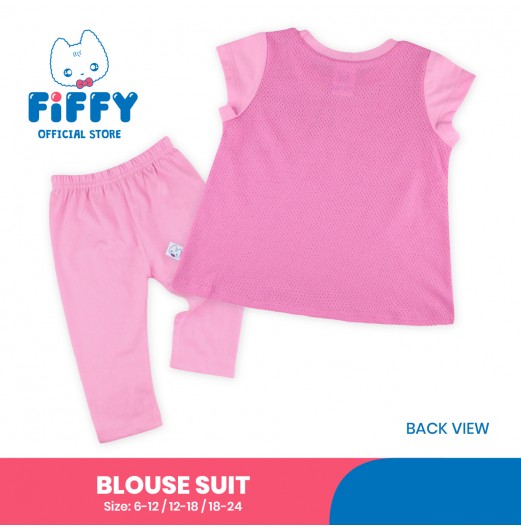 FIFFY CUTE BLOSSOM BLOUSE SUIT