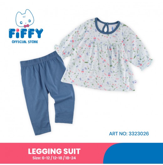 FIFFY FLORAL FRIENDS LEGGING SUIT