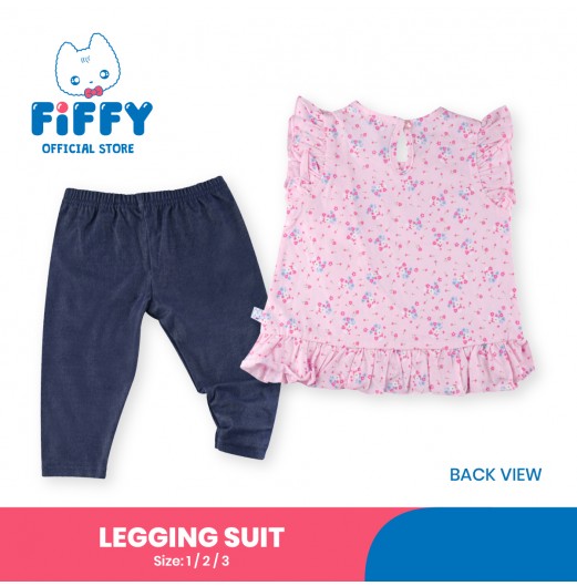 FIFFY PINKY FLOURISH LEGGING SUIT