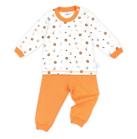 FIFFY SLOTHS AND LIONS LONG SLEEVE BOY PYJAMAS SUIT