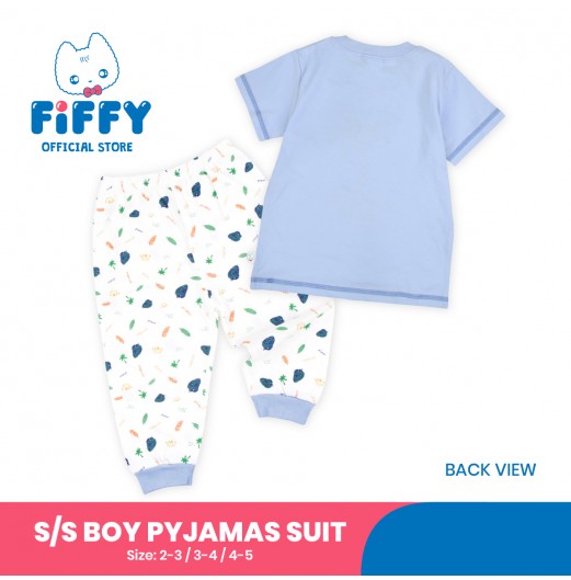 FIFFY COCONUT TREE SHORT SLEEVE BOY PYJAMAS SUIT