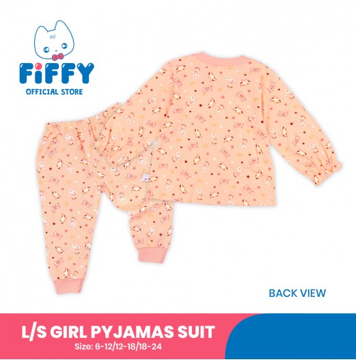 FIFFY FLUFFY MOONS LONG SLEEVE GIRL PYJAMAS SUIT