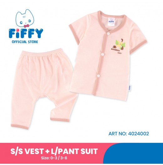 FIFFY WONDERFUL WOODLAND SHORT SLEEVE VEST + LONG PANT SUIT