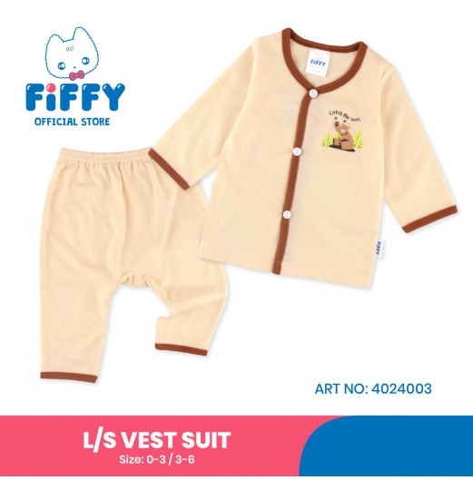 FIFFY BUZZZING BEAR ADVENTURE LONG SLEEVE VEST SUIT