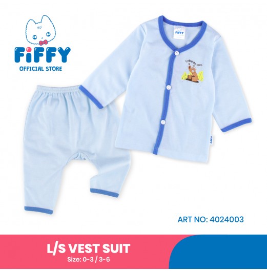 FIFFY BUZZZING BEAR ADVENTURE LONG SLEEVE VEST SUIT