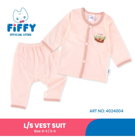 FIFFY FAMILY FRIENDLY BEAR LONG SLEEVE VEST SUIT