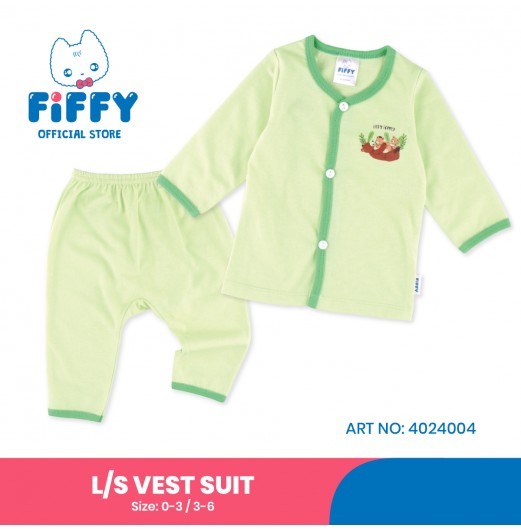 FIFFY FAMILY FRIENDLY BEAR LONG SLEEVE VEST SUIT