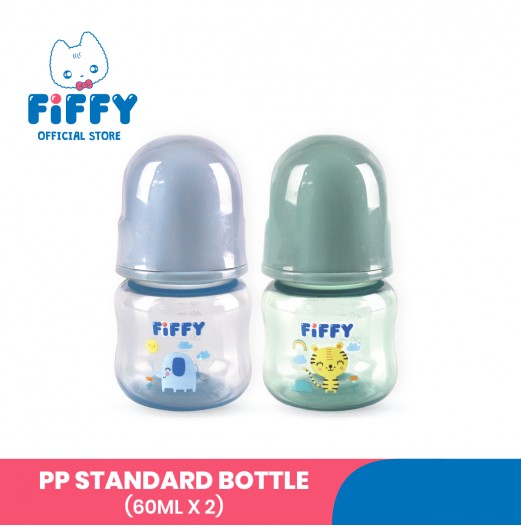 FIFFY BABY TWIN PACK FEEDING BOTTLE - 2OZ / 60ML