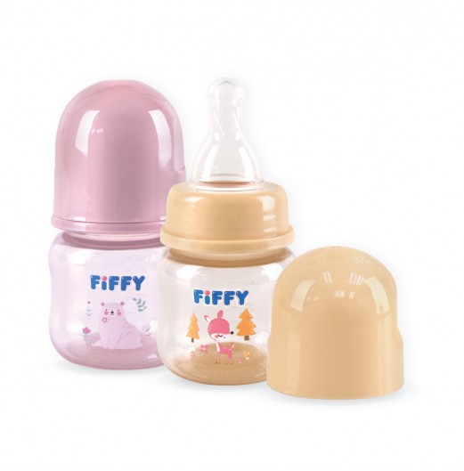 FIFFY BABY TWIN PACK FEEDING BOTTLE - 2OZ / 60ML