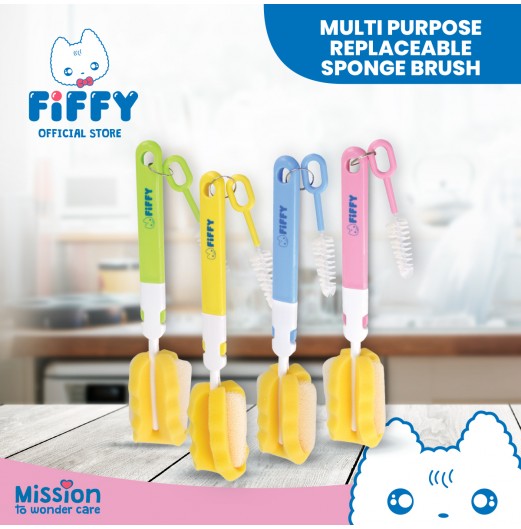 Feeding Bottles - FIFFY SPONGE NURSING BOTTLE BRUSH