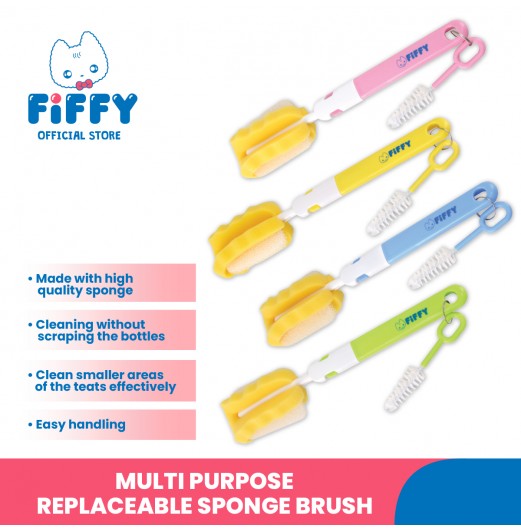 Feeding Bottles - FIFFY SPONGE NURSING BOTTLE BRUSH