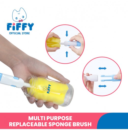 Feeding Bottles - FIFFY SPONGE NURSING BOTTLE BRUSH