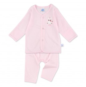 FIFFY STRAWBERRY RABBIT LONG SLEEVE VEST SUIT