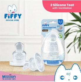 FIFFY SILICONE TEATS WITH ANTI-COLIC VENT