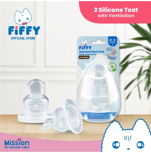 Teats & Nipples - FIFFY SILICONE TEATS WITH ANTI-COLIC VENT