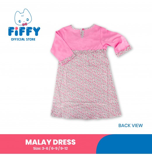 FIFFY BLOSSOM DELIGHT MALAY DRESS