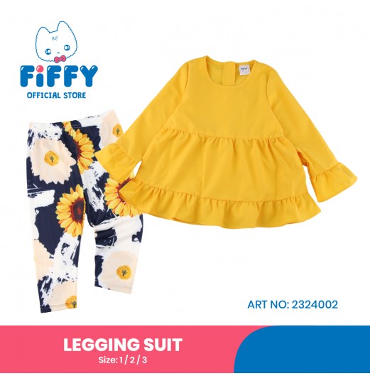 FIFFY SUNFLOWER SHINE LEGGING SUIT