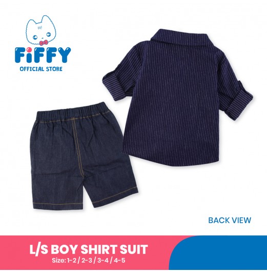 FIFFY CITY CHARM LONG SLEEVE BOY SHIRT SUIT