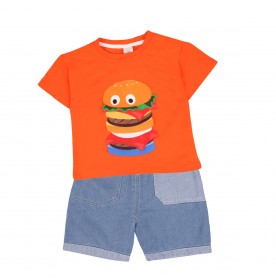 FIFFY LITTLE HAMBURGER T-SHIRT SUIT