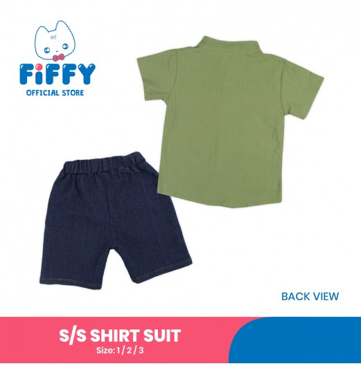 FIFFY JURASSIC JOY SHORT SLEEVE SHIRT SUIT