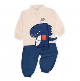 FIFFY DINO EXPLORER LONG SLEEVE SHIRT SUIT