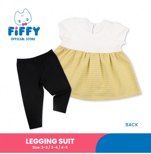 FIFFY GOLDEN GINGHAM LEGGING SUIT