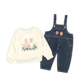 FIFFY FRIENDLY BUNNY 2 IN 1 SWEATER SET