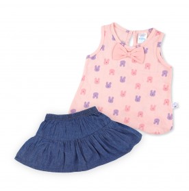 FIFFY SUMMER BUNNY SKIRT SUIT