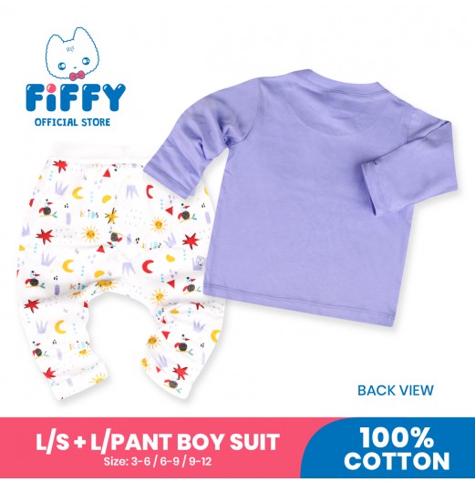 FIFFY HAPPY KIDS LONG SLEEVE + LONG PANT BOY SUIT