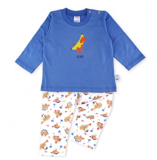 FIFFY BANANASAURUS ROAR LONG SLEEVE + LONG PANT BOY SUIT