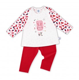 FIFFY STARRY NIGHT BUNNY LONG SLEEVE + LONG PANT GIRL SUIT