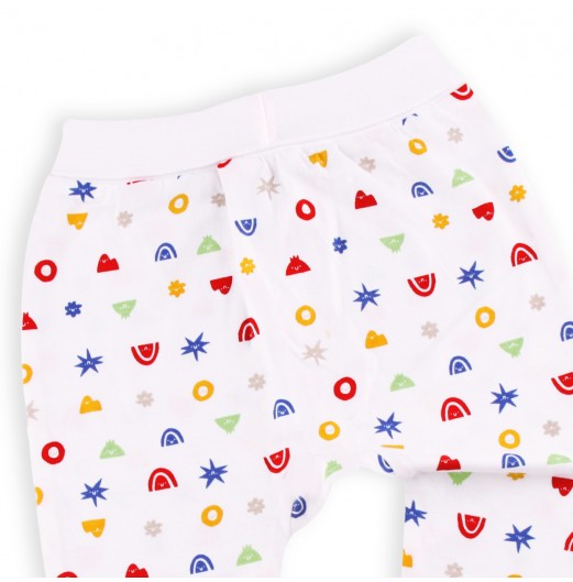 FIFFY HAPPY SHAPES SHORT SLEEVE + LONG PANT BOY SUIT