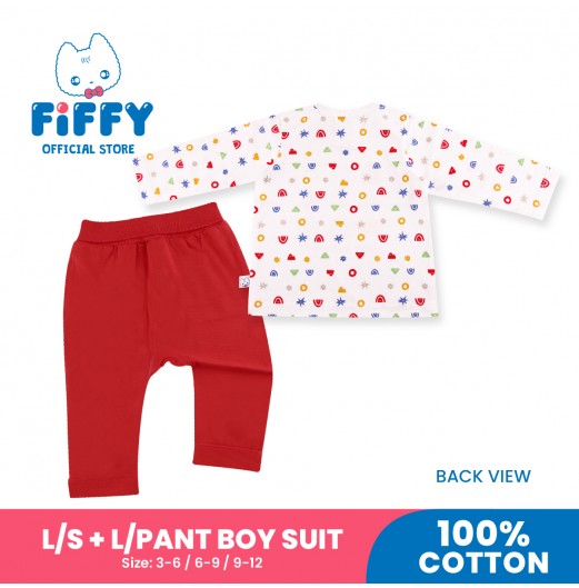 FIFFY HAVE A FUN LIFE LONG SLEEVE + LONG PANT BOY SUIT