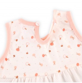 FIFFY PEACH BUNNY DRESS SUIT