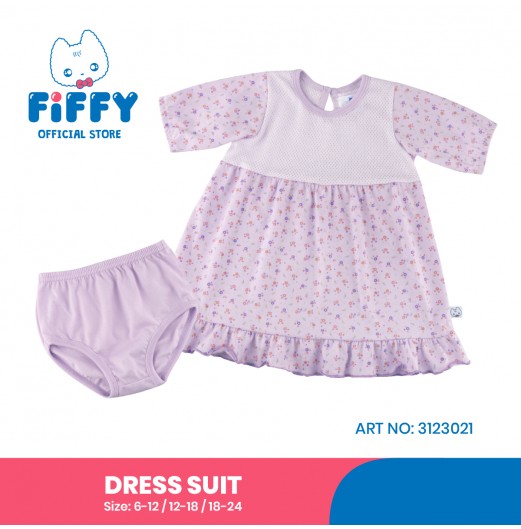 FIFFY PASTEL PETALS DRESS SUIT