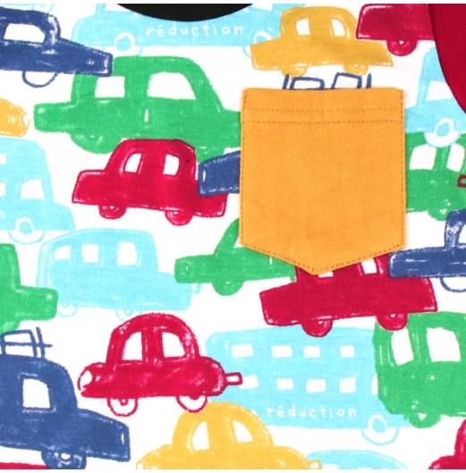 FIFFY COLOURFUL CAR T-SHIRT SUIT