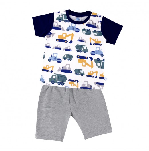 FIFFY LITTLE CONSTRUCTION CREW T-SHIRT SUIT