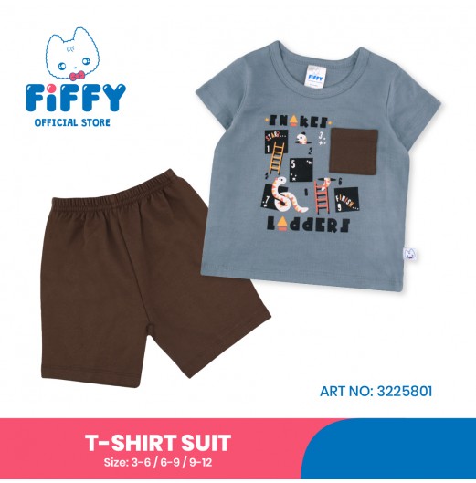 FIFFY SNAKE AND LADDER GAME T-SHIRT SUIT