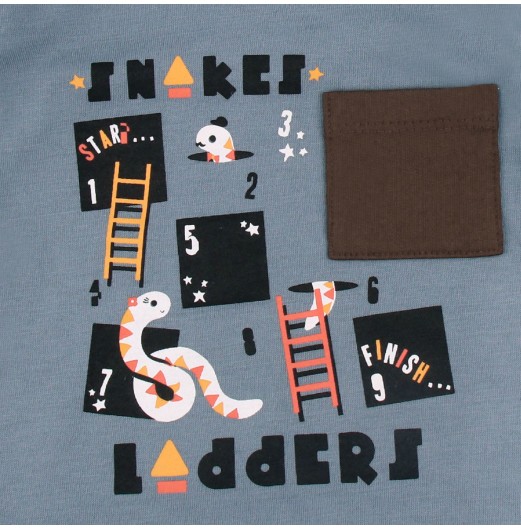 FIFFY SNAKE AND LADDER GAME T-SHIRT SUIT