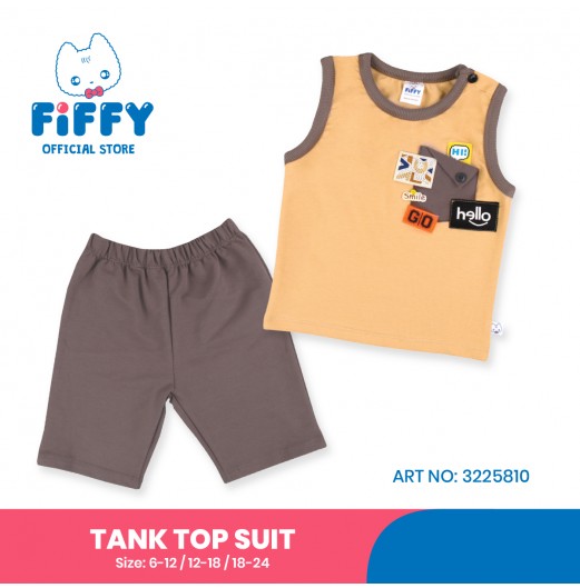 FIFFY PATCH PLAY TANK TOP SUIT