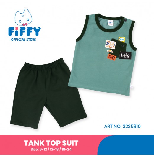 FIFFY PATCH PLAY TANK TOP SUIT