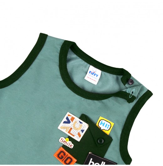 FIFFY PATCH PLAY TANK TOP SUIT